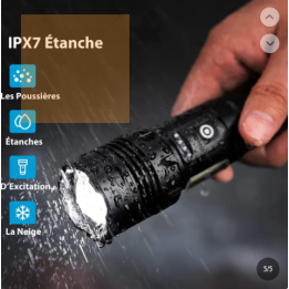 Lampe torche LED rechargeable