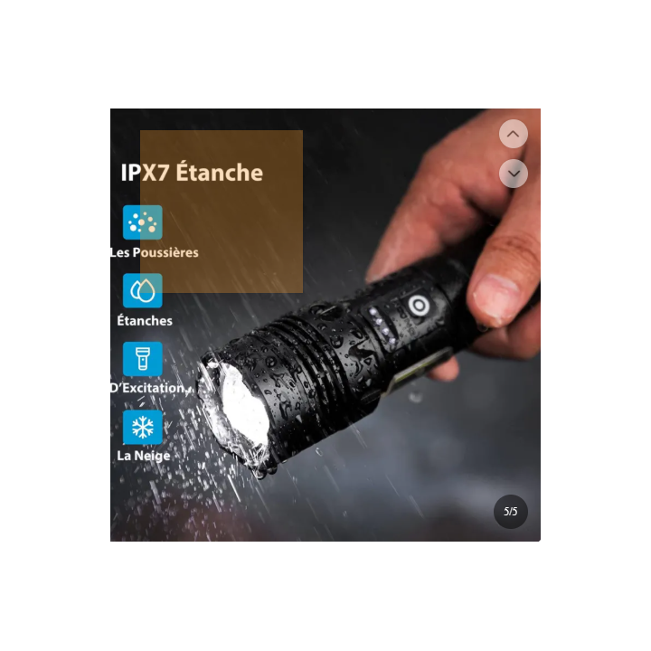 Lampe torche LED rechargeable